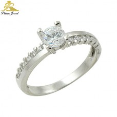 Gümüş Zirkon Taşlı Yüzük